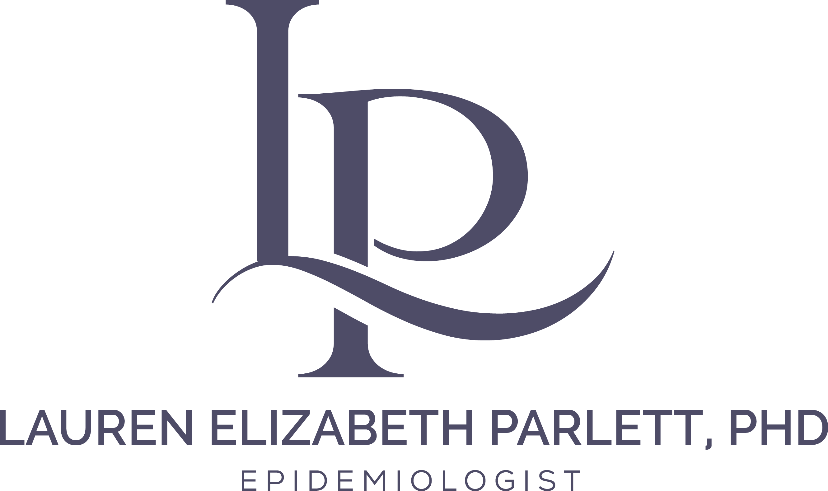 Lauren Parlett logo with initials